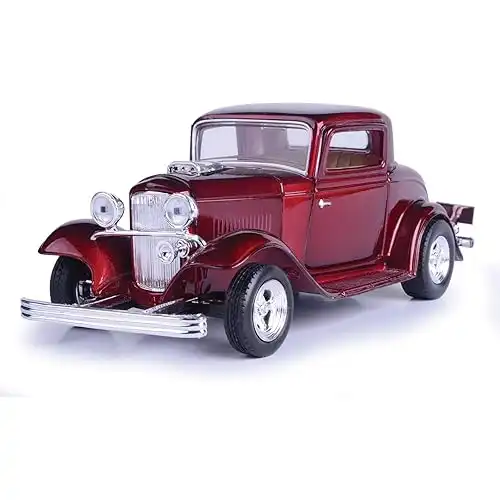 MotorMax American Classics 1932 Ford Coupe 1/24 Scale Diecast Model Car Red